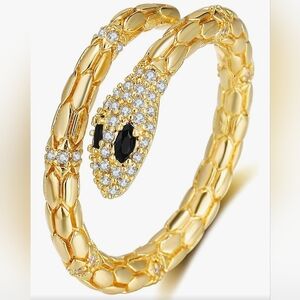 18k Gold Plated Snake Ring